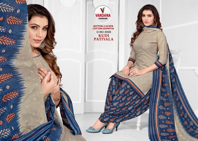 Vandana Kudi Patiyala 5 Casual Wear Heavy Wholesale Dress Material Collection